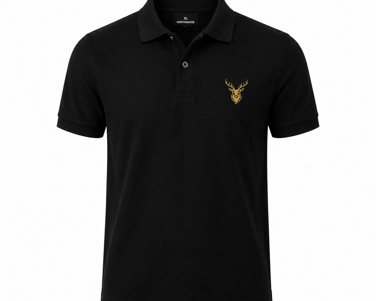 NorthMoose Signature Polo - Onyx Black