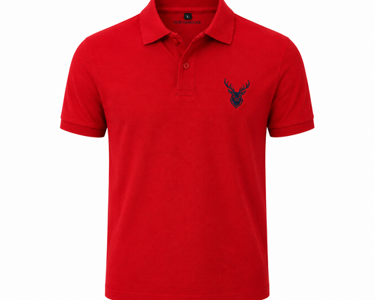 NorthMoose Essential Polo - Crismon Red